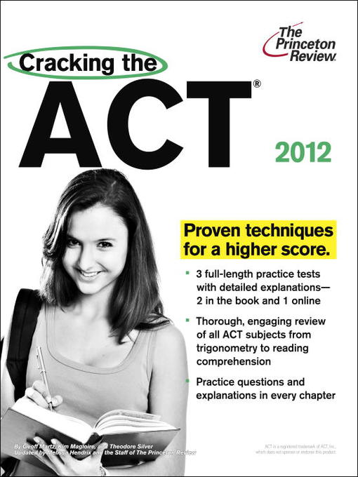 Title details for Cracking the ACT by Princeton Review - Available